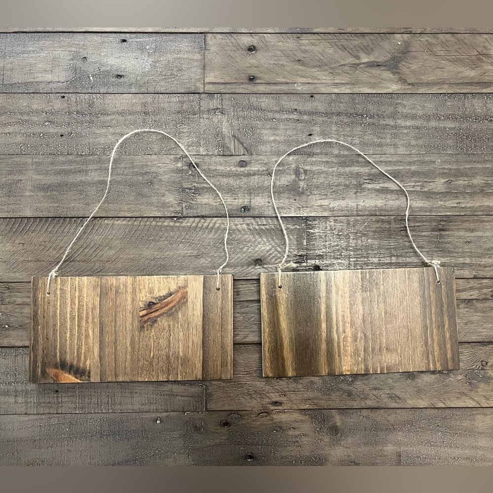 2 Rusting Wooden Reserved Wedding Signs - Picture 2 of 4